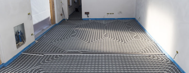Radiant in-floor heating incredibly efficient and comforting heat!